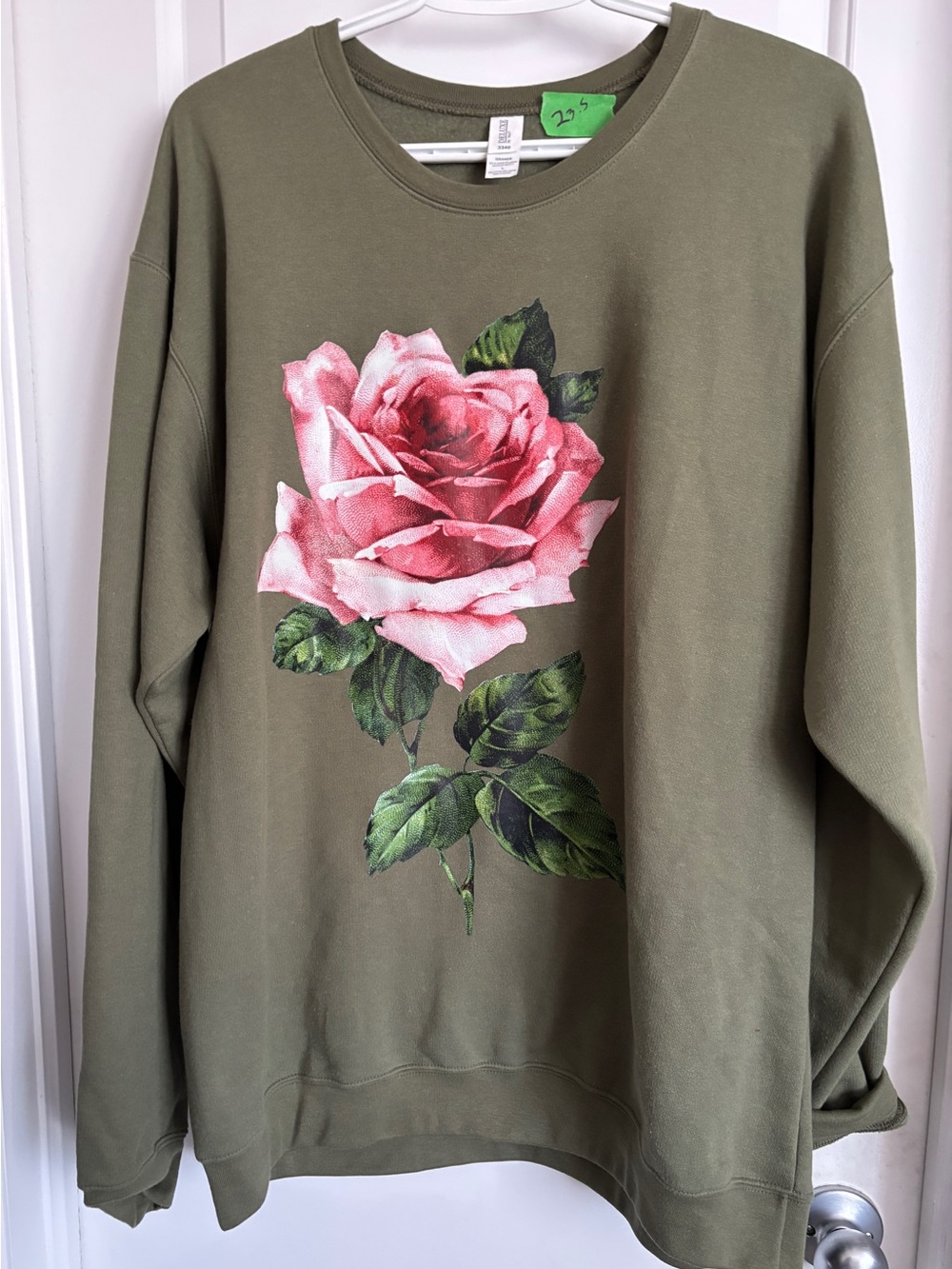 23/24ptp rose fleece crewneck